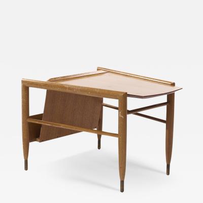John Keal John Keal for Brown Saltman Mid Century Magazine Side Table