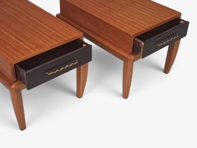John Keal Occasional Tables Mahogany Brass United States 1950s
