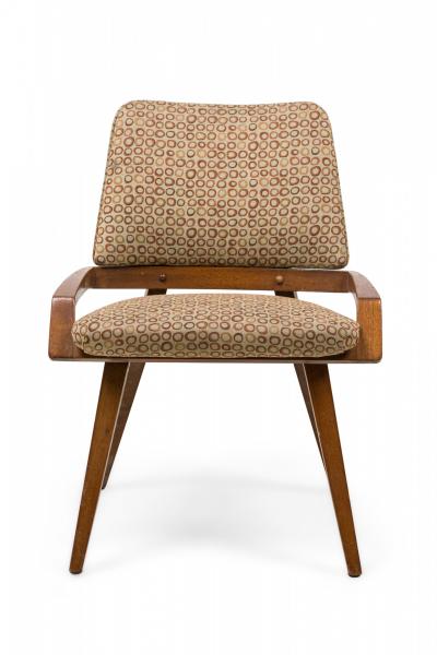 John Keal Set of 4 John Keal for Brown Saltman Modern Upholstered Armchairs