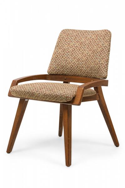 John Keal Set of 4 John Keal for Brown Saltman Modern Upholstered Armchairs