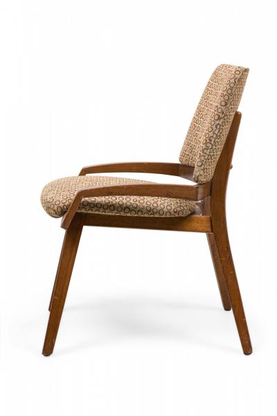 John Keal Set of 4 John Keal for Brown Saltman Modern Upholstered Armchairs