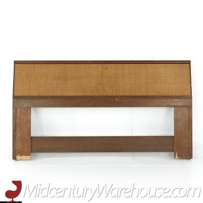 John Keal for Brown Saltman Mid Century Queen Cane Headboard