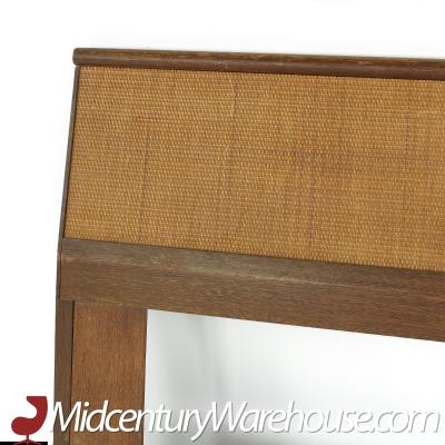 John Keal for Brown Saltman Mid Century Queen Cane Headboard