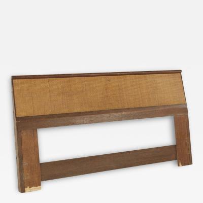 John Keal for Brown Saltman Mid Century Queen Cane Headboard