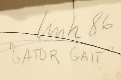 John Link John Link d 2021 Gator Gait Acrylic on Canvas dtd 1986