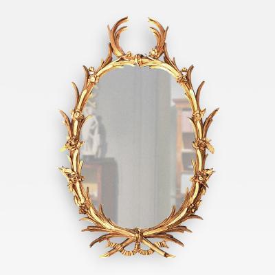 John Linnell 2989 George III Chippendale Carved Giltwood Mirror after a Design by J Linnell