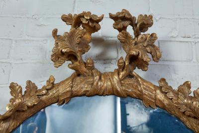 John Linnell Georgian Round Giltwood Mirror