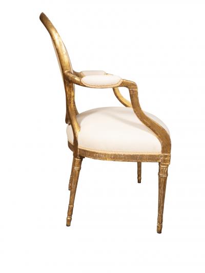 John Linnell Pair Of George III Giltwood Armchairs