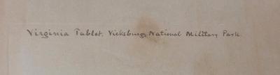 John Mack Moore Original J Mack Moore Photo of Virginia Memorial in Vicksburg MISS
