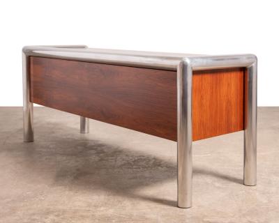John Mascheroni 1970s Brazilian Rosewood Tubo credenza designed by John Mascheroni for Vecta