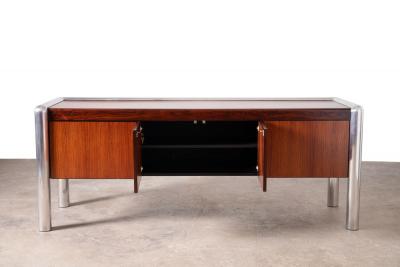 John Mascheroni 1970s Brazilian Rosewood Tubo credenza designed by John Mascheroni for Vecta