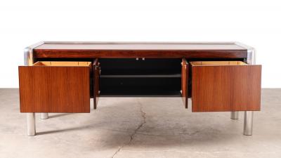 John Mascheroni 1970s Brazilian Rosewood Tubo credenza designed by John Mascheroni for Vecta