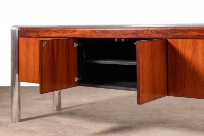 John Mascheroni 1970s Brazilian Rosewood Tubo credenza designed by John Mascheroni for Vecta