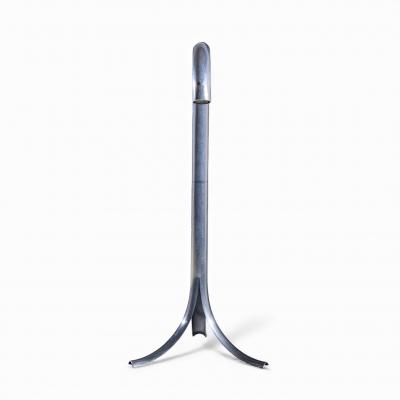 John Mascheroni John Mascheroni Mid Century Aluminum Tube Floor Lamps Pair