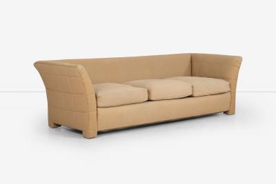 John Mascheroni John Mascheroni for Swaim Furniture Quilted Tan Three Seat Sofa 1970s