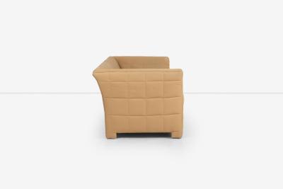 John Mascheroni John Mascheroni for Swaim Furniture Quilted Tan Three Seat Sofa 1970s