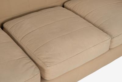 John Mascheroni John Mascheroni for Swaim Furniture Quilted Tan Three Seat Sofa 1970s
