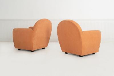 John Mascheroni John Mascheroni for Swaim Originals Pair of Club Chairs Model 879C 1989