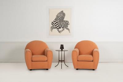 John Mascheroni John Mascheroni for Swaim Originals Pair of Club Chairs Model 879C 1989