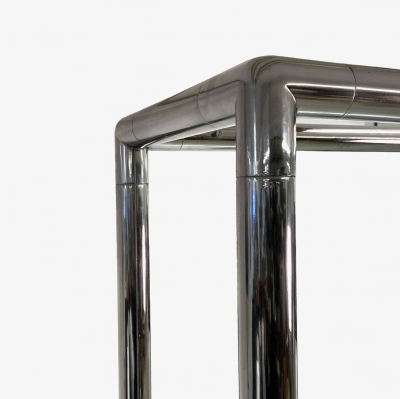 John Mascheroni Mid Century Modern Chrome Etagere by John Mascheroni