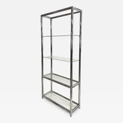 John Mascheroni Mid Century Modern Chrome Etagere by John Mascheroni