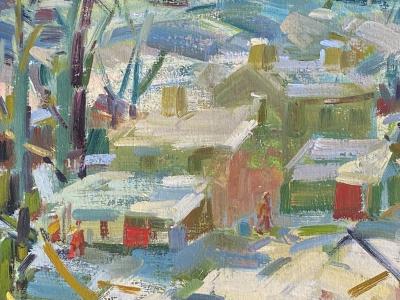 John McCutcheon Scottish Village in Winter 