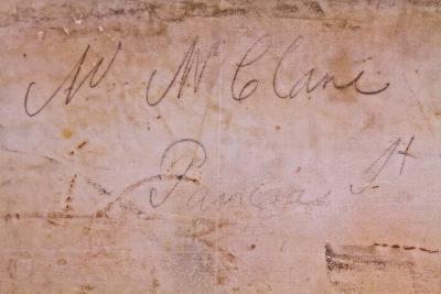 John McLean JOHN McLEAN A Fine Rosewood Parcel Gilt Brass Mounted and Marble Topped Table