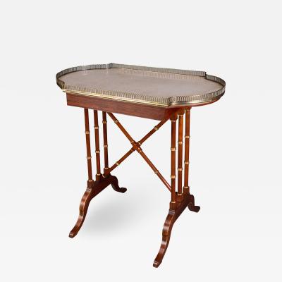 John McLean JOHN McLEAN A Fine Rosewood Parcel Gilt Brass Mounted and Marble Topped Table