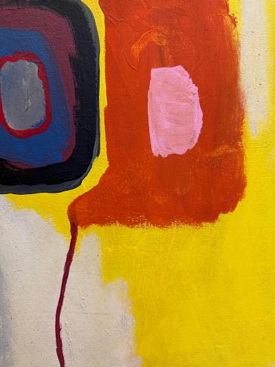 John Millard Ferren Original 1968 Abstract Oil Painting by John Ferren Listed Artist