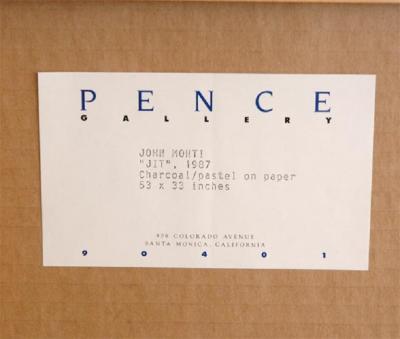 John Monti Large Charcoal and Pastel Drawing by John Monti