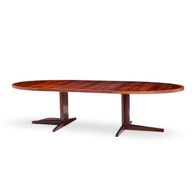 John Mortensen John Mortensen for Heltborg M bler Danish Rosewood Dining Table with 2 Leaves