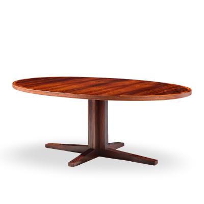 John Mortensen John Mortensen for Heltborg M bler Danish Rosewood Dining Table with 2 Leaves