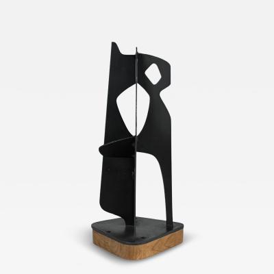 John Paul Philippe John Paul Philippe Abstract Sculpture on Wood Base