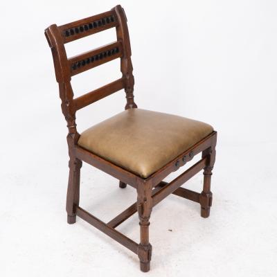 John Pollard Seddon J P Seddon attri An Aesthetic Movement oak side chair with ebonized circles