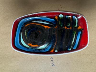 John Poole Vintage Mid Century Poole Art Pottery Rectangular Platter