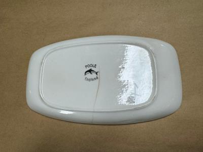 John Poole Vintage Mid Century Poole Art Pottery Rectangular Platter
