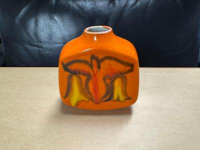 John Poole Vintage Poole Mid Century Art Pottery Flask Vase UK