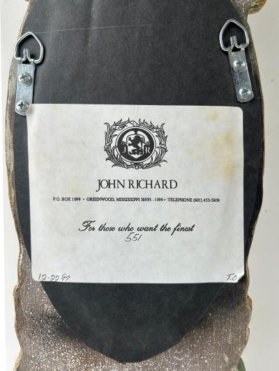 John Richard John Richard Giltwood Gilt Metal Mirrored Candle Sconces Not Electrified Pair