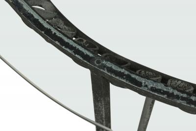 John Salterini American Mid Century Outdoor Iron Ribbon Oval Dining Tables