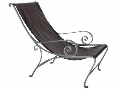 John Salterini Salterini Style Scroll Iron Lounge Chairs