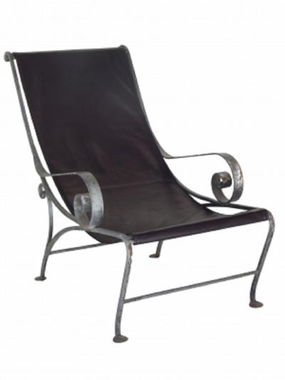 John Salterini Salterini Style Scroll Iron Lounge Chairs