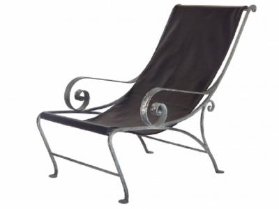 John Salterini Salterini Style Scroll Iron Lounge Chairs