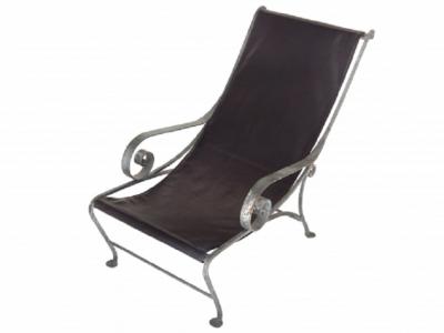 John Salterini Salterini Style Scroll Iron Lounge Chairs