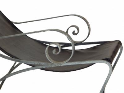 John Salterini Salterini Style Scroll Iron Lounge Chairs