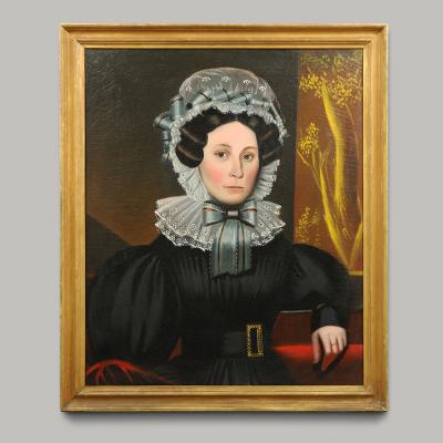 John Samuel Blunt Pair of Portraits John and Electa Stoddard Hale