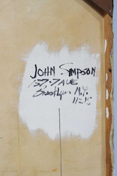John Simpson Large Abstract by John Simpson dtd 1964