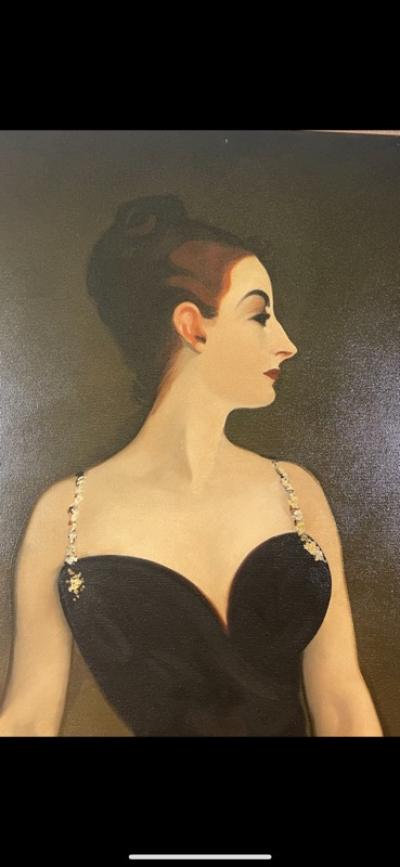 John Singer Sargent PORTRAIT OF MADAME X AFTER JOHN SINGER SARGENT BY ROBERT P WADDINGTON