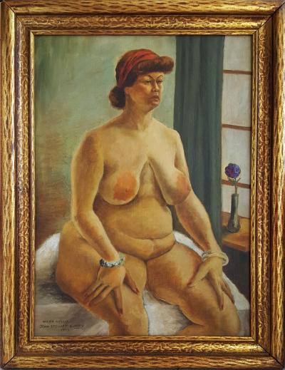 John Steuart Curry Hilda Nellis Seated Nude Woman