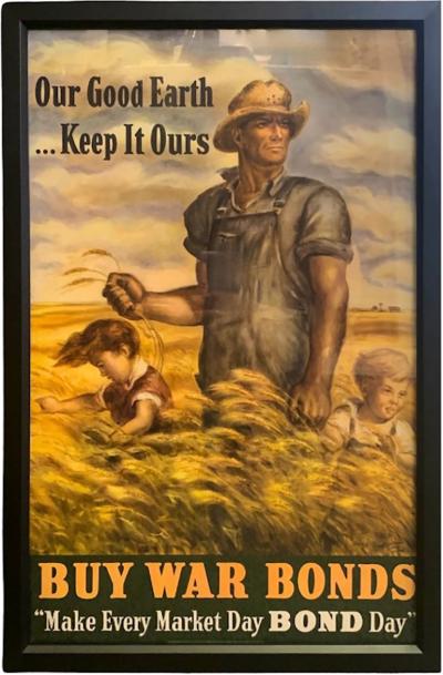 John Steuart Curry Our Good Earth Keep it Ours Vintage WWII War Bonds Poster