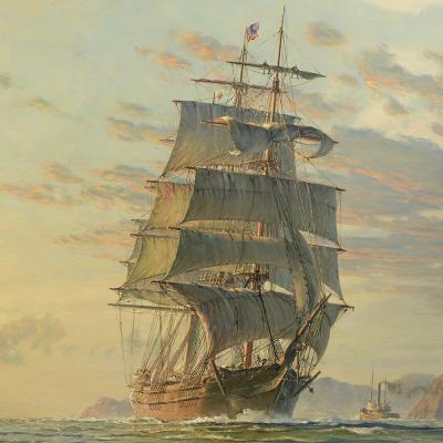 John Stobart Clipper Ship Dashing Wave Entering the Golden Gate San Francisco